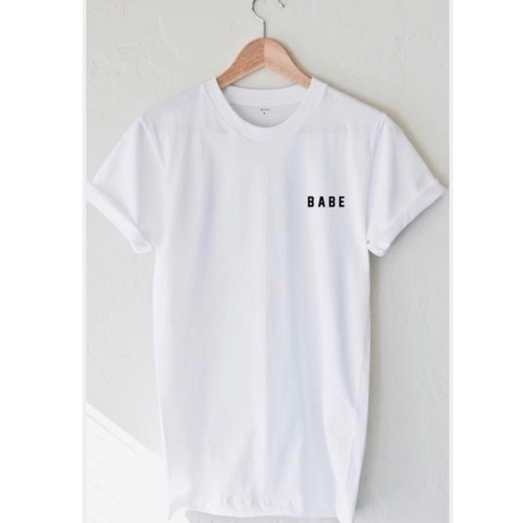 ‘Babe’ White Graphic T-shirt - Picture 2 of 5